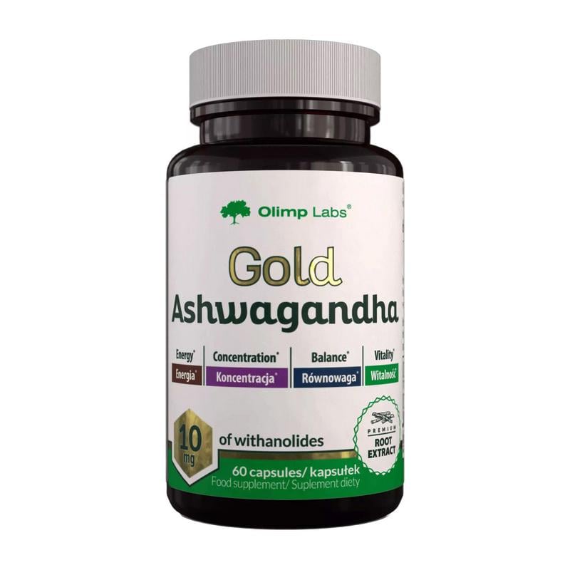 Ашваганда Olimp Gold Ashwagandha 200 мг 5% вітанолідів 60 капс. (29804)