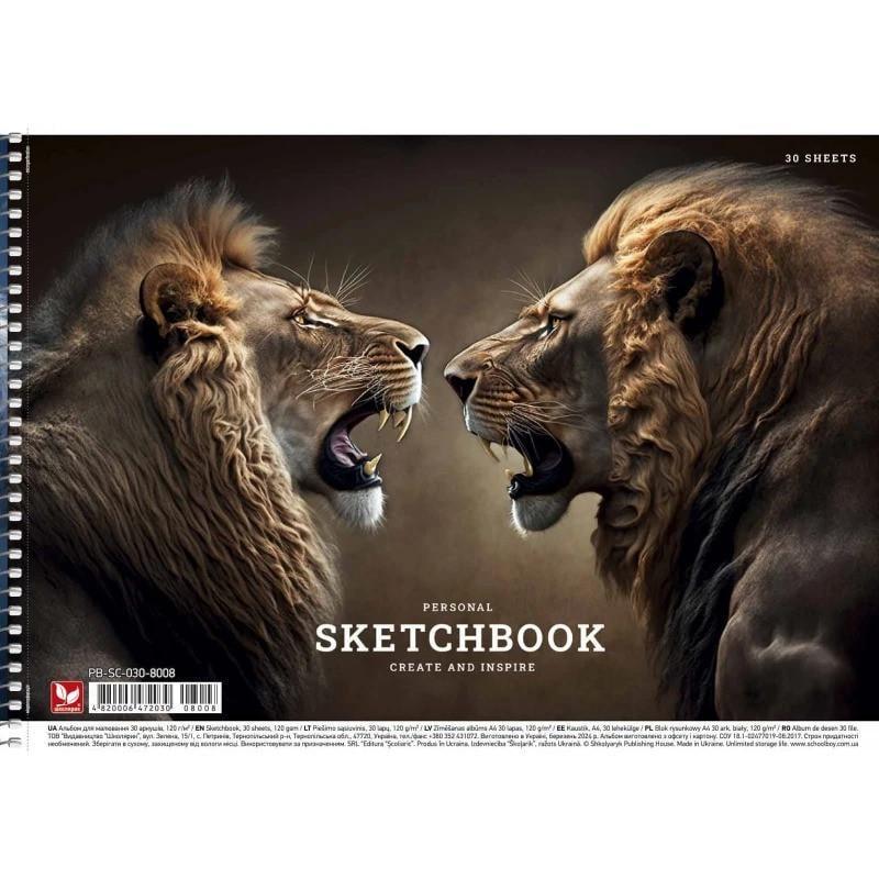 Альбом для малювання Школярик PB-SC-030-8008-1 спіраль 30 арк. (RLT42731)