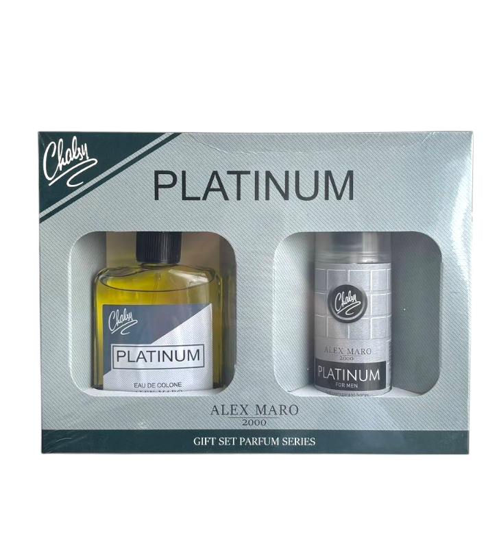 Набор мужской Alex Maro Platinum Одеколон 100 мл + Дезодорант спрей 120 мл