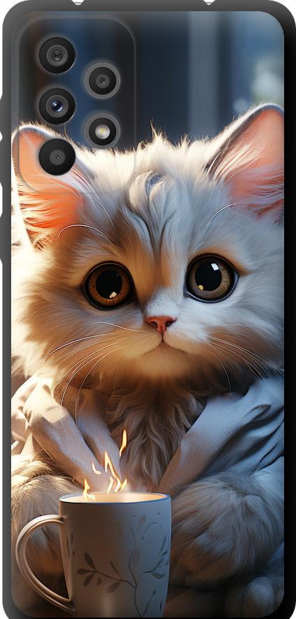 Чехол на Samsung Galaxy A73 A736B White cat (5646b-2586-42517)