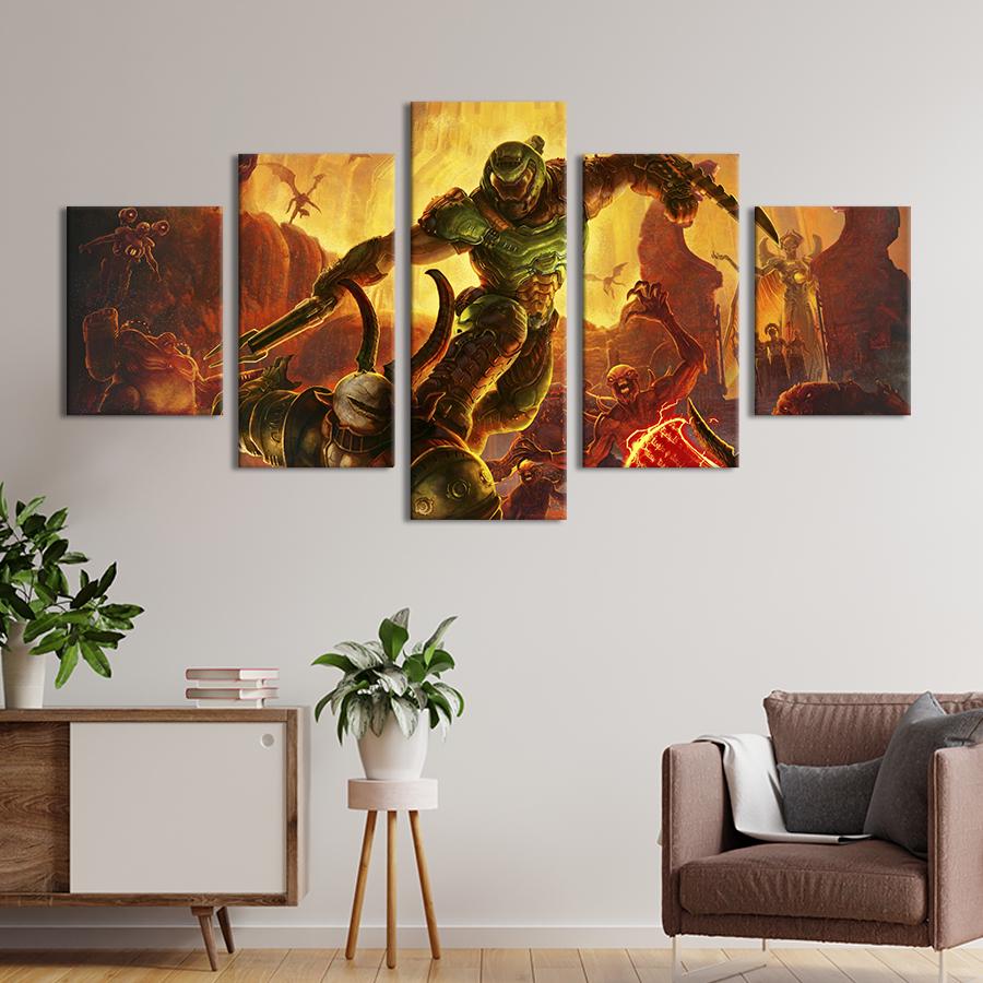Картина на холсте Персонаж Doom 187x94 см (1472-52)