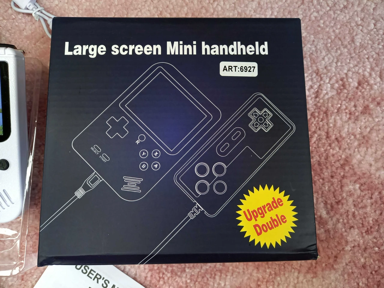 Ігрова приставка портативна Sup Retro Dendy 400в1 Game Box з джойстиком на двох 3" Білий (8283) - фото 9