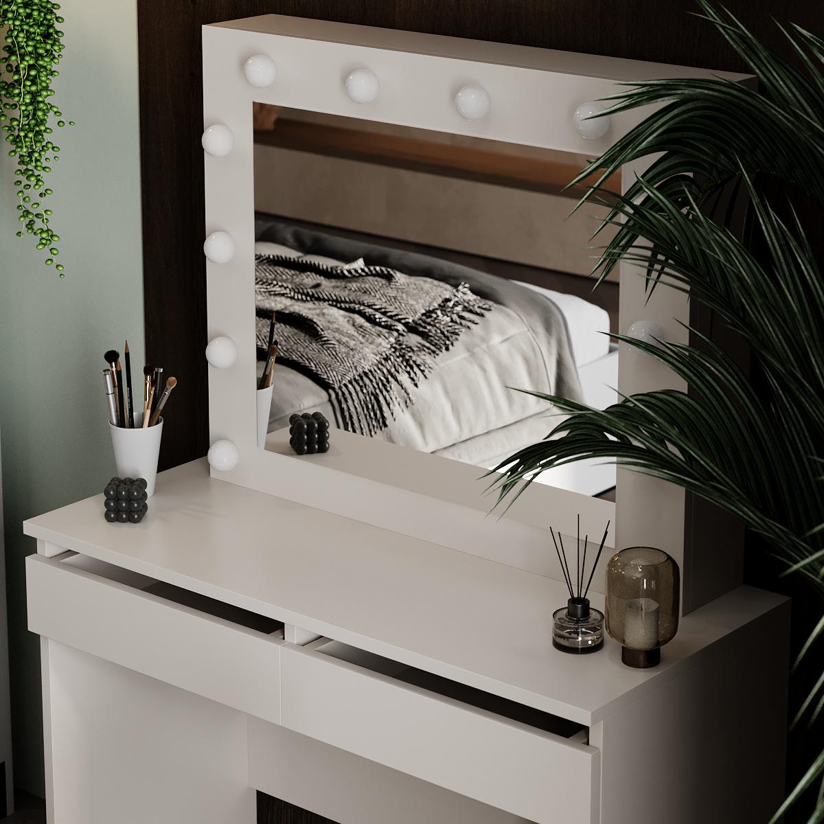 Туалетный столик Malta 940х430х1400 мм Кашемир (GATB32141400000) - фото 5 Туалетный столик Malta 940х430х1400 мм Кашемир (GATB32141400000) - фото 5