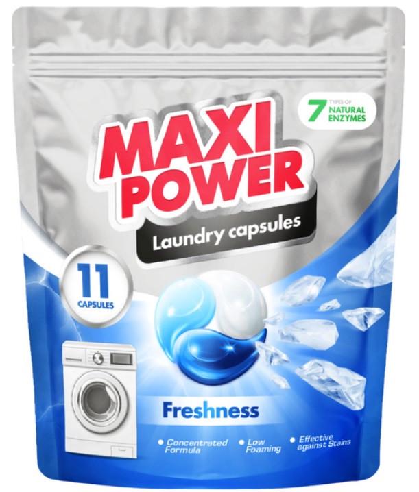 Капсули для прання універсальні MAXI POWER Свіжість 11 шт. (2566592879)