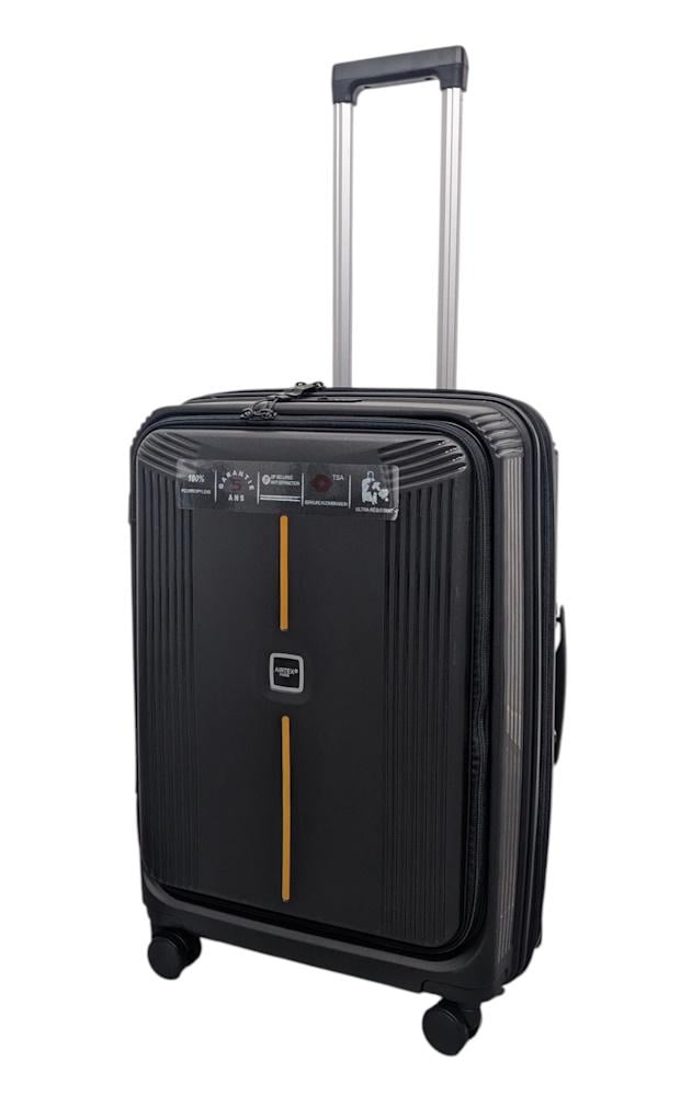 Чемодан средний AIRTEX 647 полипропилен M Черный