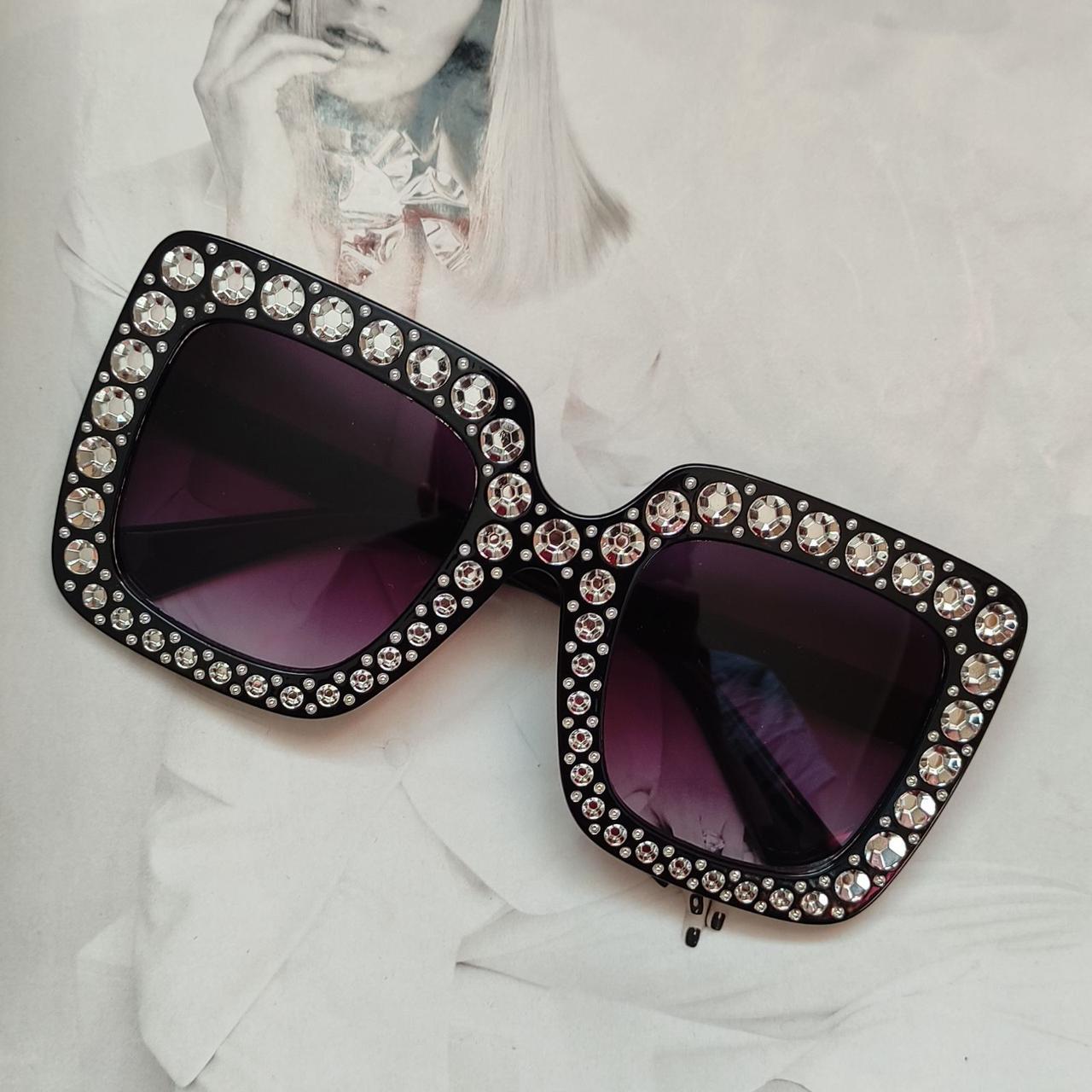 Солнцезащитные очки Черный с фиолетовым