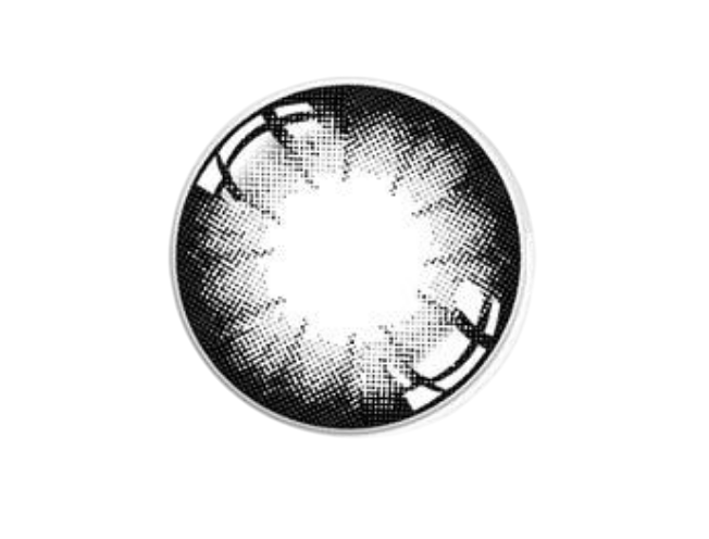 Лінзи контактніх косметичні з великими чорними очима м'які 14,5 мм пара (40_055)