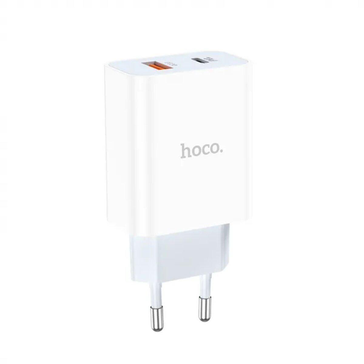 Зарядний пристрій Hoco C97A PD20W/QC3.0 charger 3A White (6931474766076)