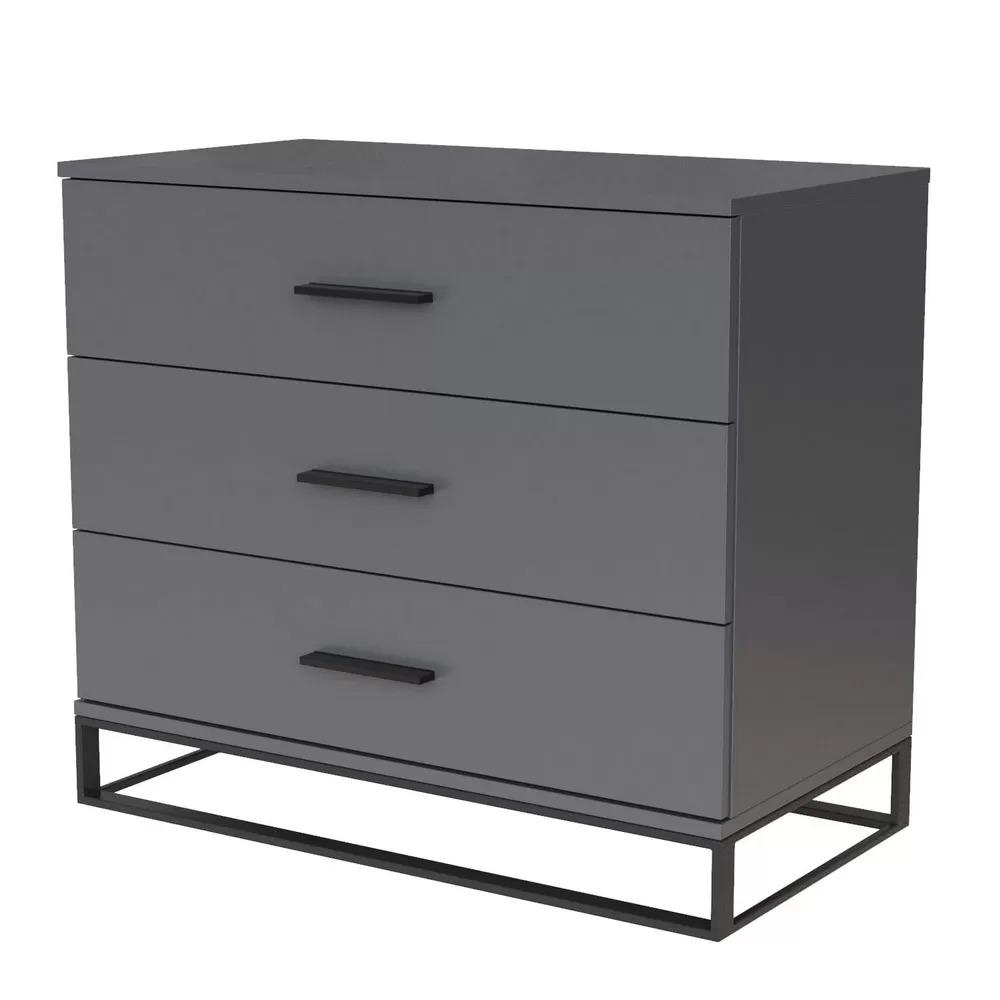 Комод ASCET 800 ДСП Графитовый (321045)
