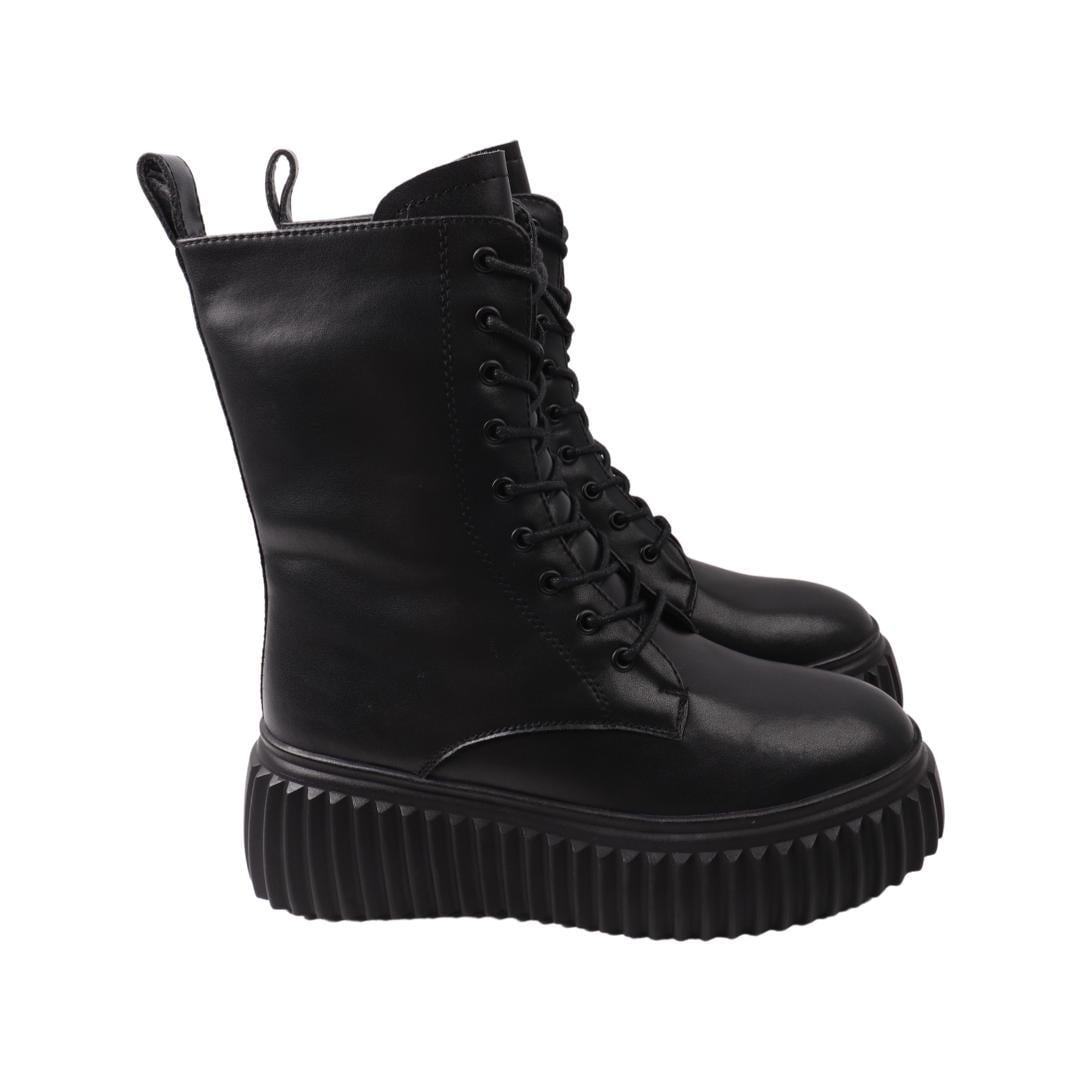 Ботинки женские Oeego из кожи р. 40 Черный (104-22ZHC)