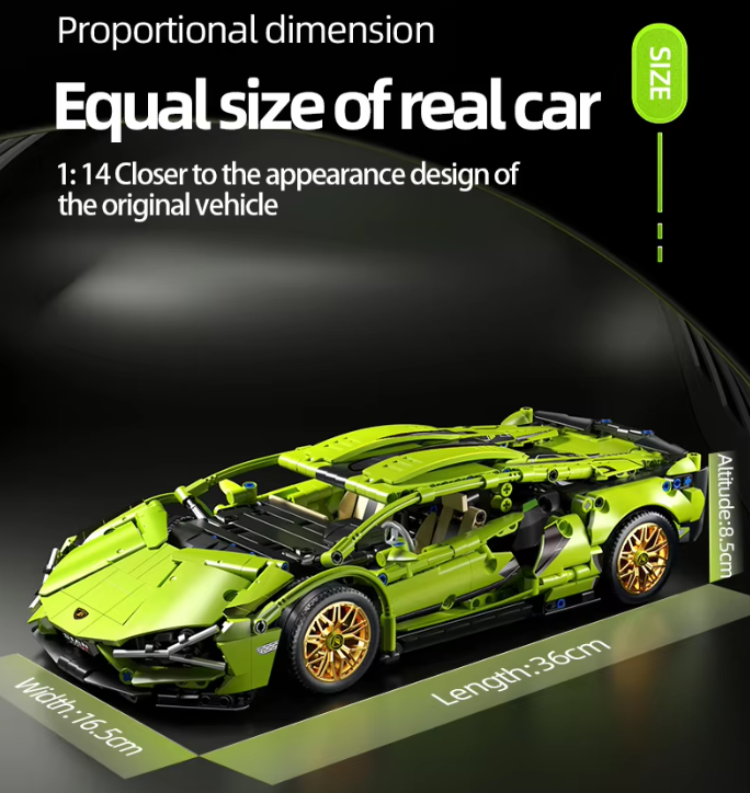 Конструктор Technic Lamborghini Sian 1280 дет. (2353131617) - фото 4 Конструктор Technic Lamborghini Sian 1280 дет. (2353131617) - фото 4