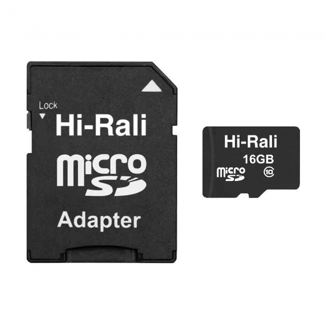 Карта памяти для телефона micro SDHC Hi-Rali 16 Гб с адаптером Class 10 (1009175-Other) - фото 2