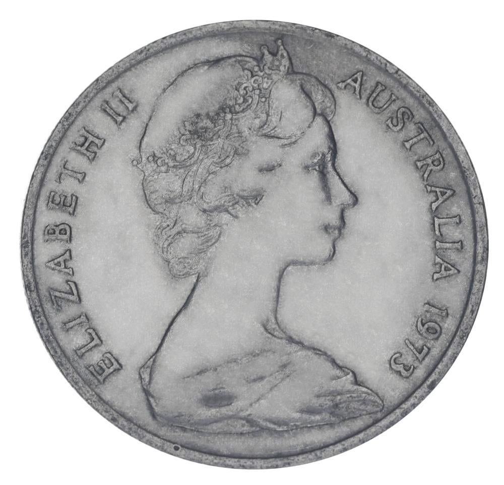 Коллекционная монета Австралия 10 центов 1973 F-VF (М20306)