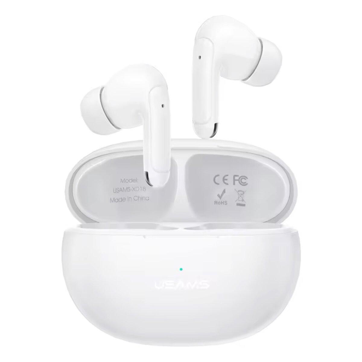 Навушники Usams US-XD18 TWS Earbuds Bluetooth X-don Series BT5.3 400 mAh White (BHUXD02)