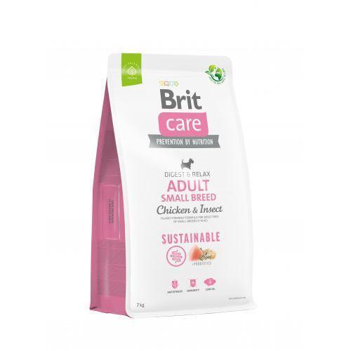 Корм сухой Brit Care Dog Sustainable Small Breed для собак малых пород с курицей и насекомыми 7 кг