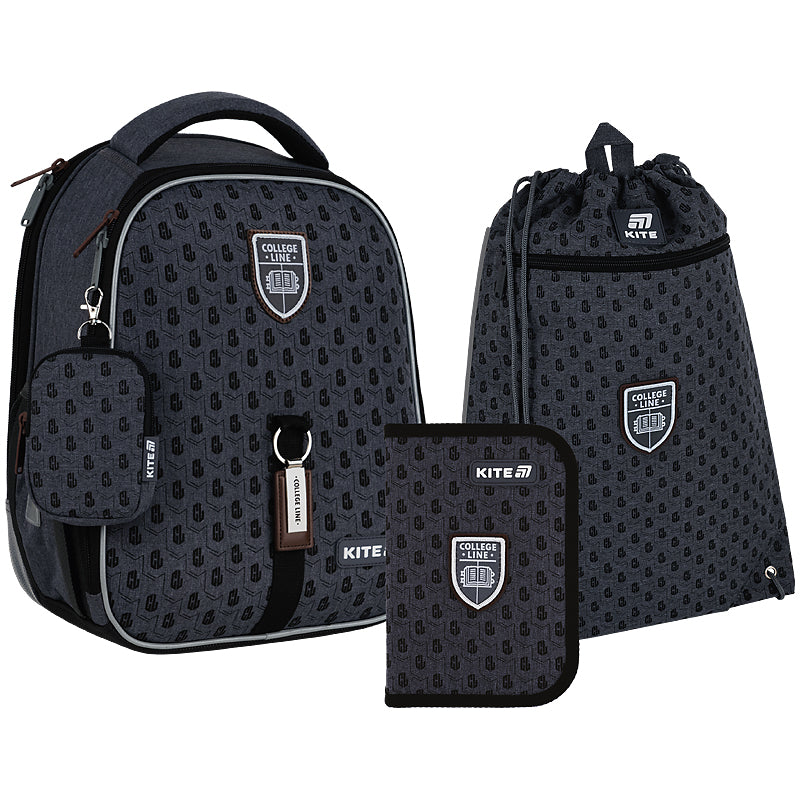 Школьный набор KITE Education College Line Boy SET_K25-555S-1 рюкзак/пенал/сумка (4063276262660)
