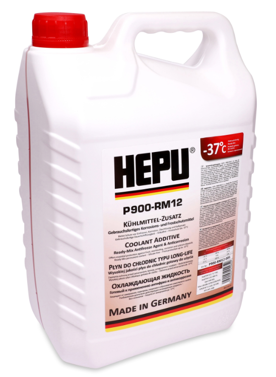Антифриз Hepu G12 готовый 5 л Красный