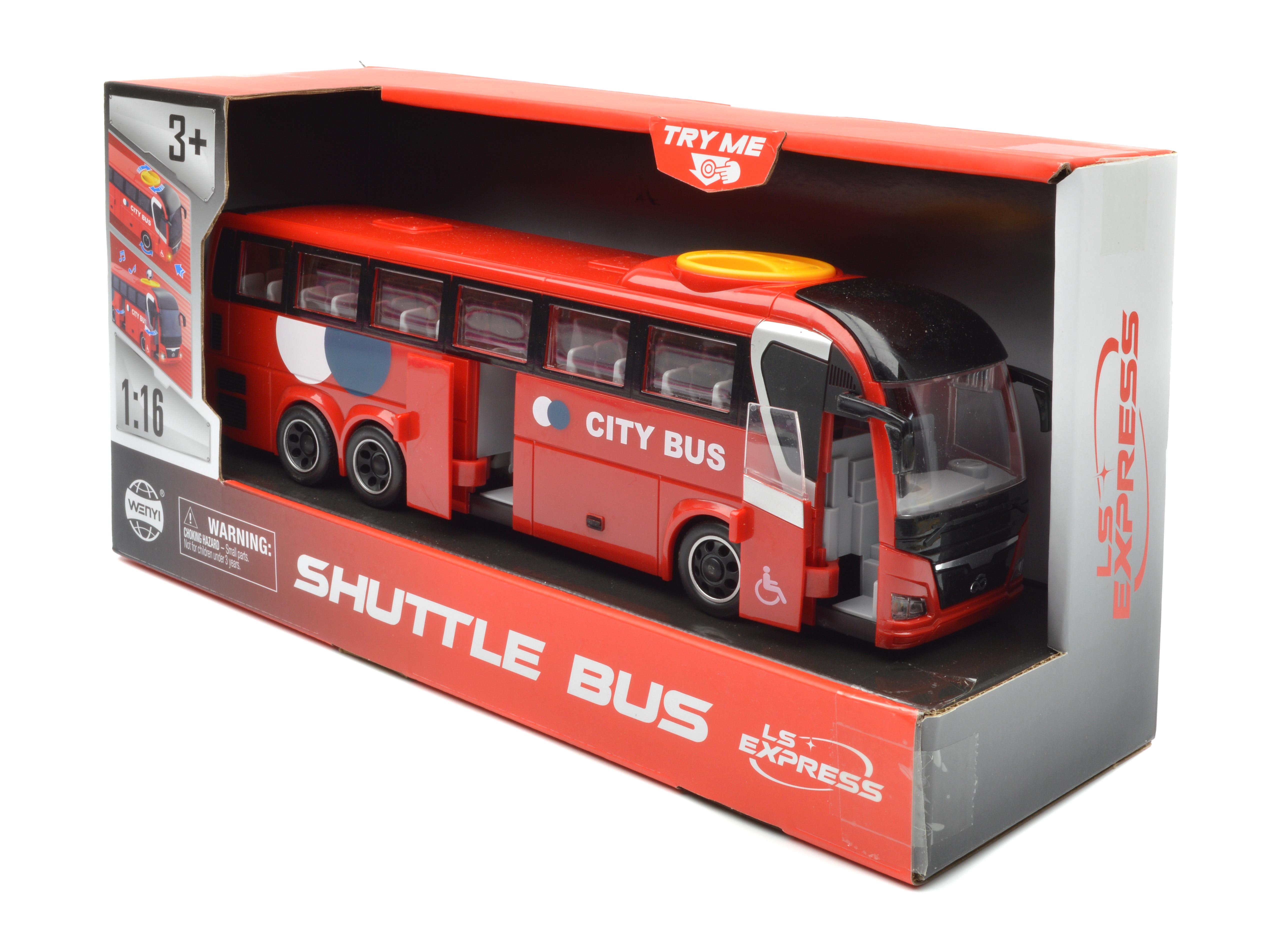 Автобус туристический инерция/свет/звук (WY1107B) - фото 9