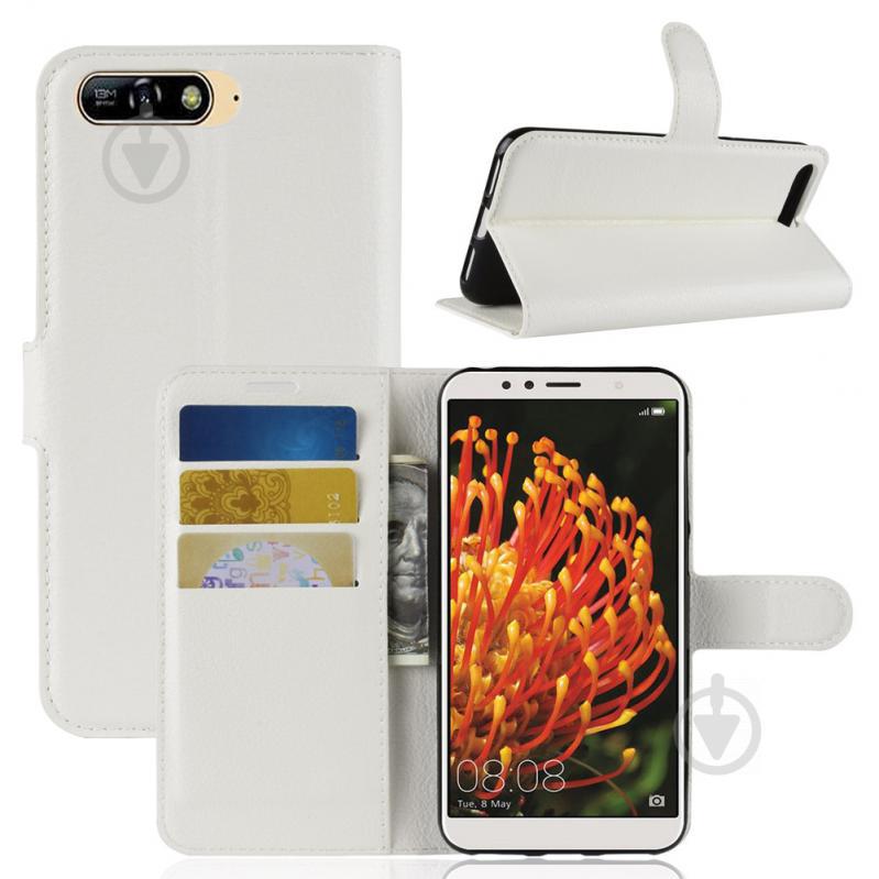 Чехол-книжка Litchie Wallet для Huawei Y6 Prime 2018 White (lwwh0085)