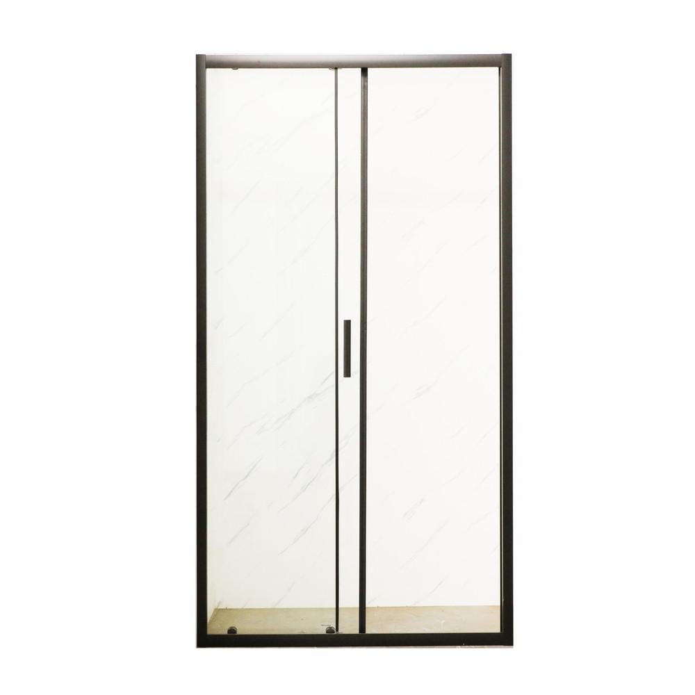 Дверь в нишу MIXXUS Premium DIVERSE SD01-120x185-TR прозрачное стекло 5 мм Black (MI6877) - фото 3 Дверь в нишу MIXXUS Premium DIVERSE SD01-120x185-TR прозрачное стекло 5 мм Black (MI6877) - фото 3