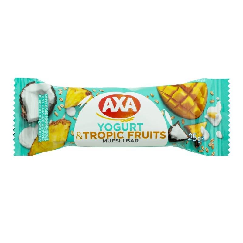 Батончик АХА зі смаком йогурту та з тропічними фруктами 25 г