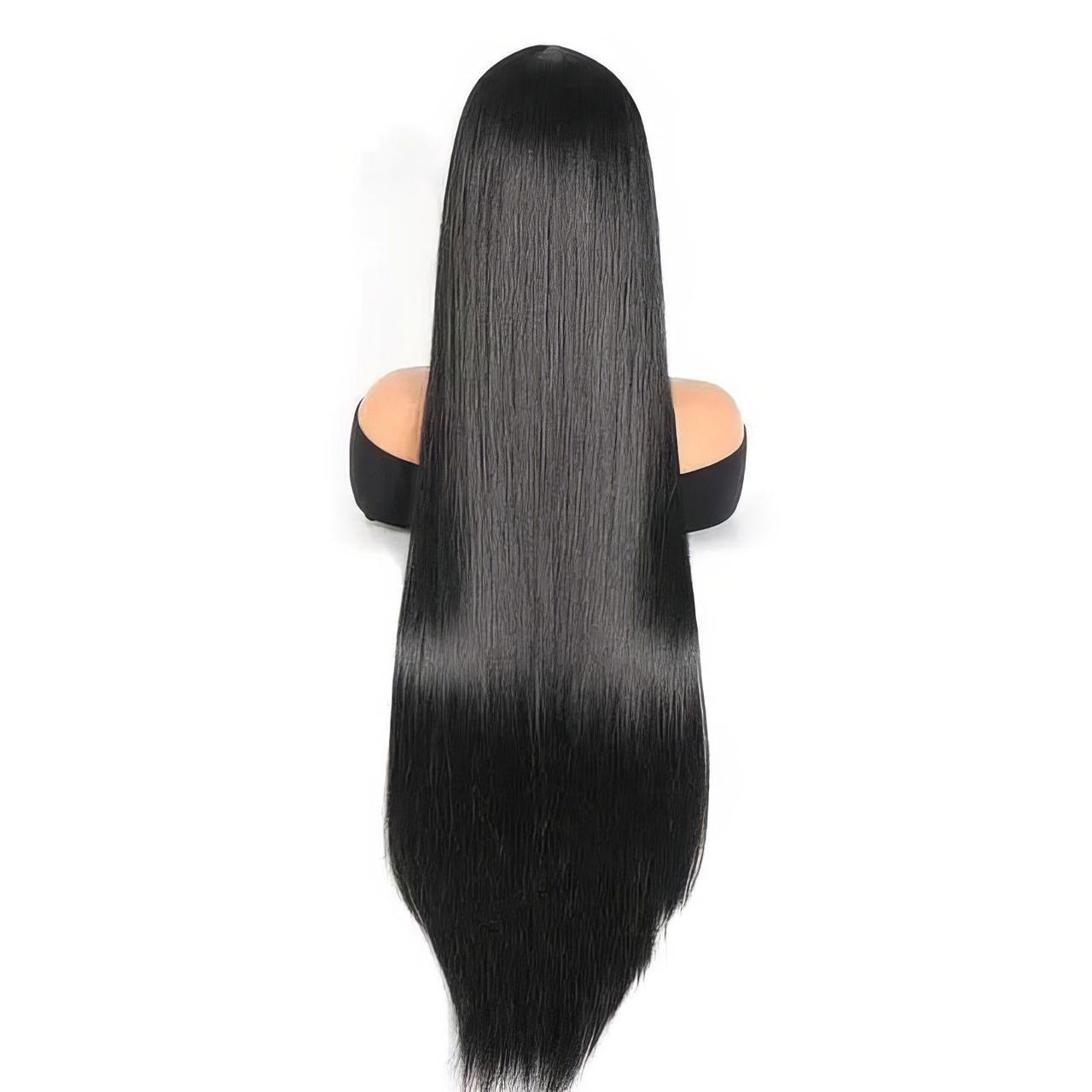 Перука аніме без чубчика 100 см Чорний (K0932-1) - фото 3 Перука аніме без чубчика 100 см Чорний (K0932-1) - фото 3