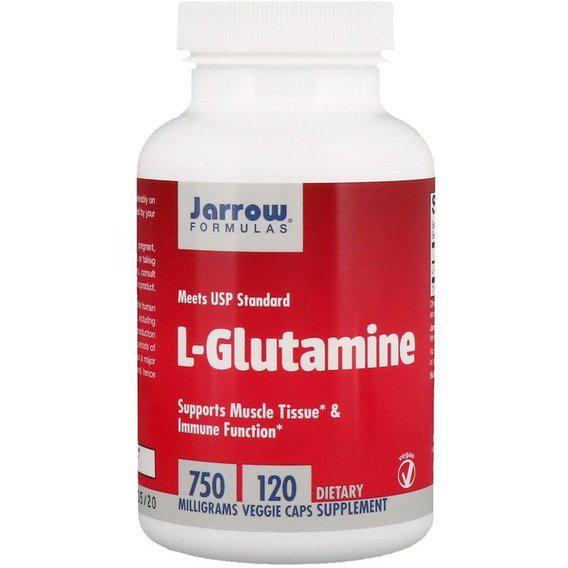 Глютамин Jarrow Formulas L-Glutamine 750 мг 120 Veg Caps