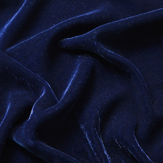 Ткань бархат IDEIA Кабул 1,5 м Темно-синий (2200004141336)
