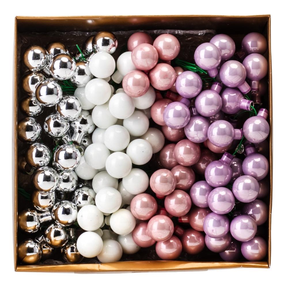 Набір ялинкових кульок Зимові ягідки 2 см х 144 шт. Нюдовий (6024-022) - фото 1 Набір ялинкових кульок Зимові ягідки 2 см х 144 шт. Нюдовий (6024-022) - фото 1