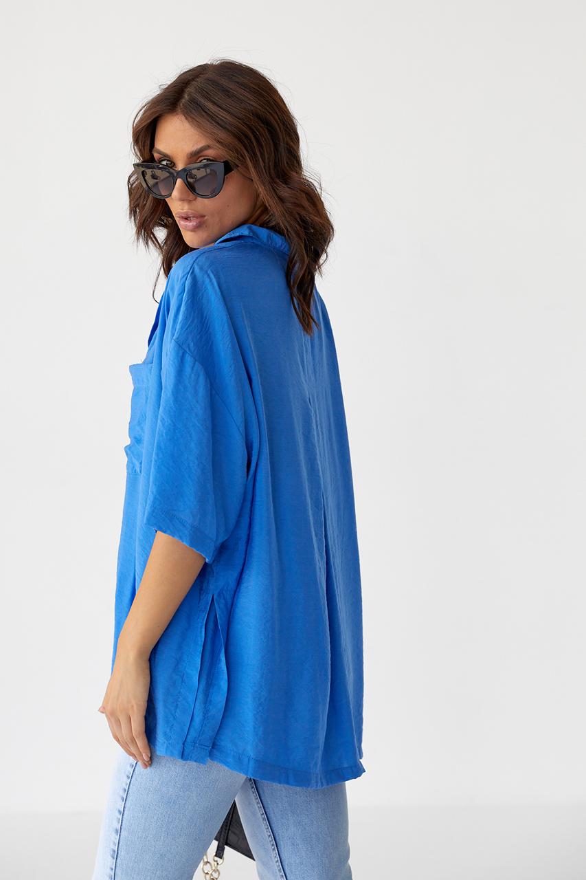 Рубашка женская Barley oversize L Синий (9498900) - фото 2 Рубашка женская Barley oversize L Синий (9498900) - фото 2