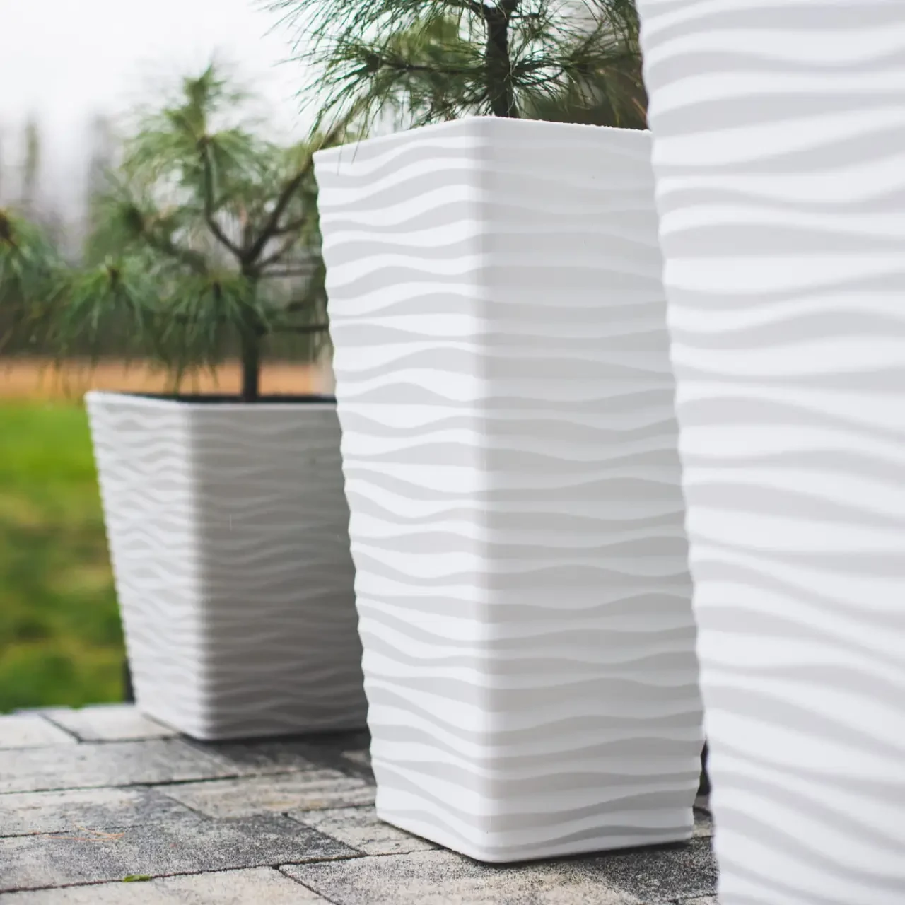 Горшок для цветов Form-Plastic Сахара Слим Дюны квадрат 49,9 л 35х64 см Белый (7752762900) - фото 3 Горшок для цветов Form-Plastic Сахара Слим Дюны квадрат 49,9 л 35х64 см Белый (7752762900) - фото 3