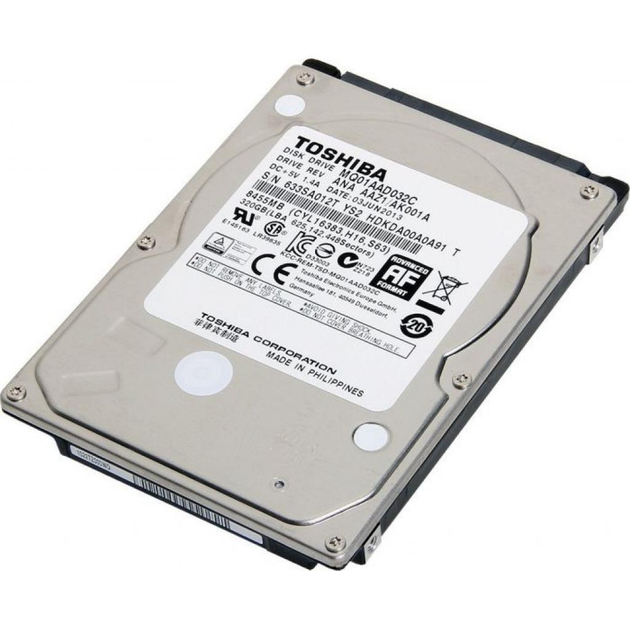 Жесткий диск HDD Toshiba 8 Mb 4200rpm 2,5" SATA 200 Gb (MQ01AAD020C)