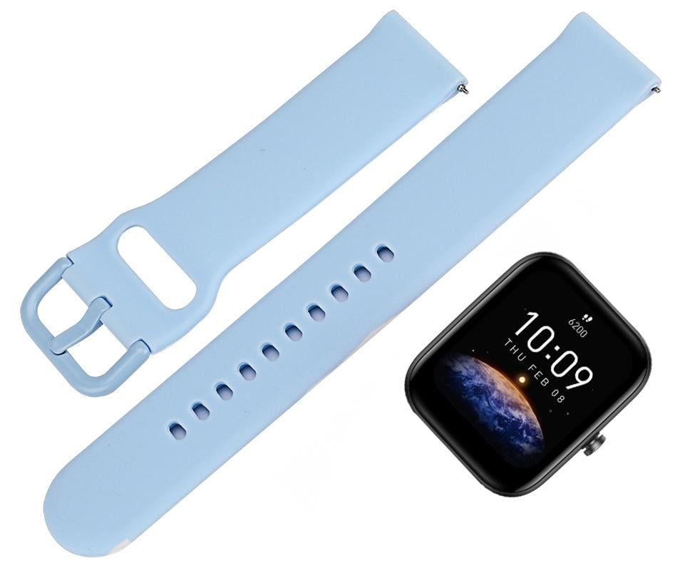 Ремешок Matte Style для Amazfit Bip 3 Light Blue (28066-0B) - фото 2 Ремешок Matte Style для Amazfit Bip 3 Light Blue (28066-0B) - фото 2