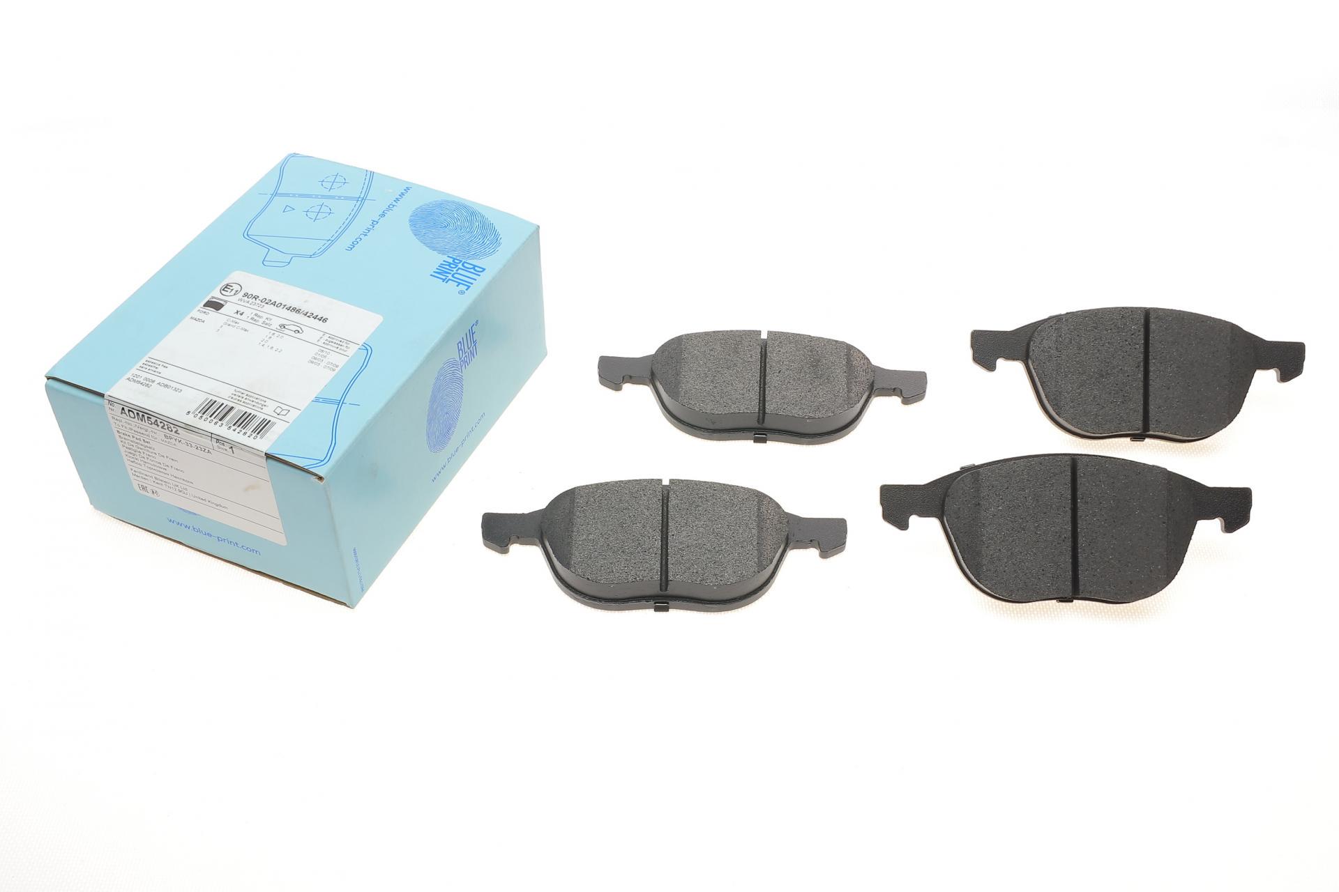 Колодки тормозные передние BLUE PRINT Ford Focus/Mazda 3/5 03- (ADM54282 BLUE PRINT)