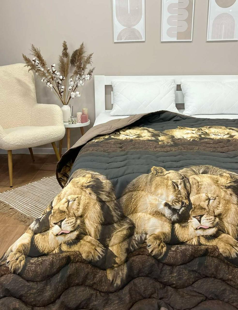 Ковдра літня двостороння з малюнком двоспальна 180x210 см Шоколадна - фото 6 Ковдра літня двостороння з малюнком двоспальна 180x210 см Шоколадна - фото 6