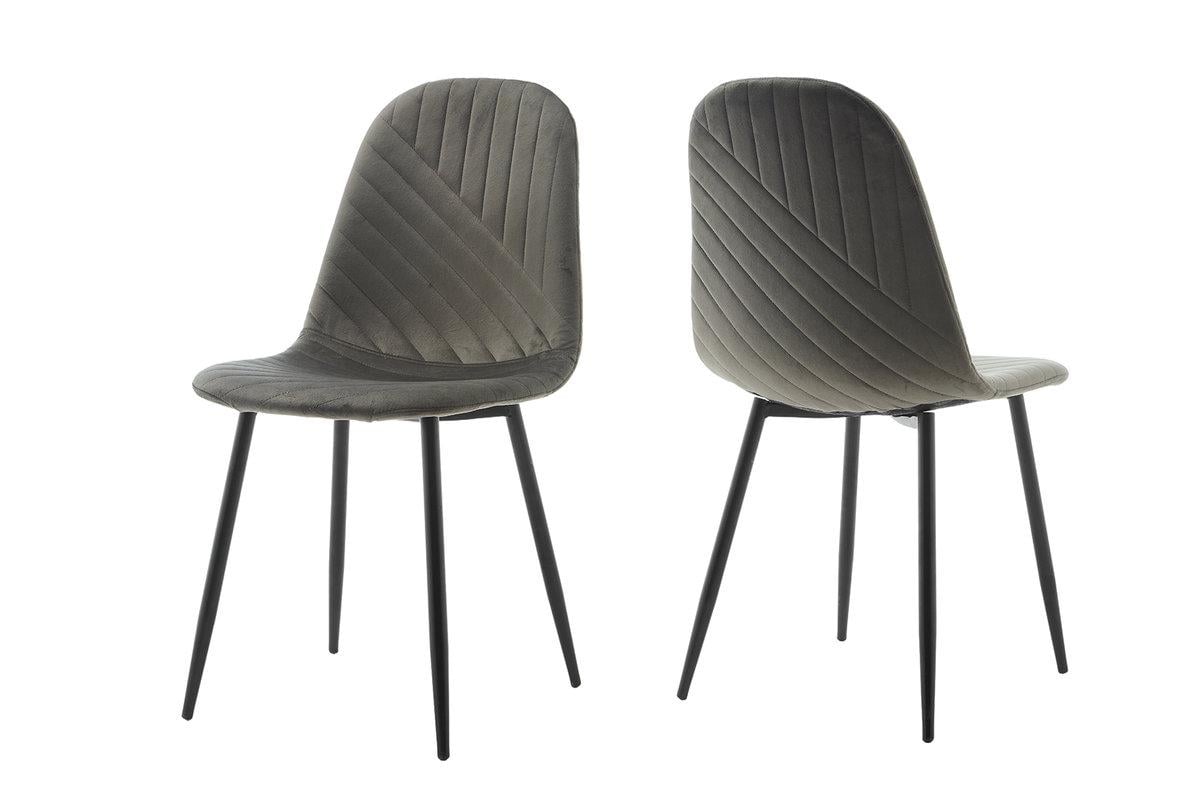 Кухонний стілець Мікс Меблі ЯРІС велюр Графіт (27897721) - фото 2 Кухонний стілець Мікс Меблі ЯРІС велюр Графіт (27897721) - фото 2