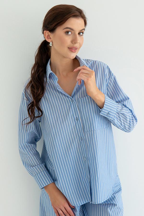 Рубашка Forli с длинным рукавом хлопковая XL/XXL Blue (HL0058-04-60)