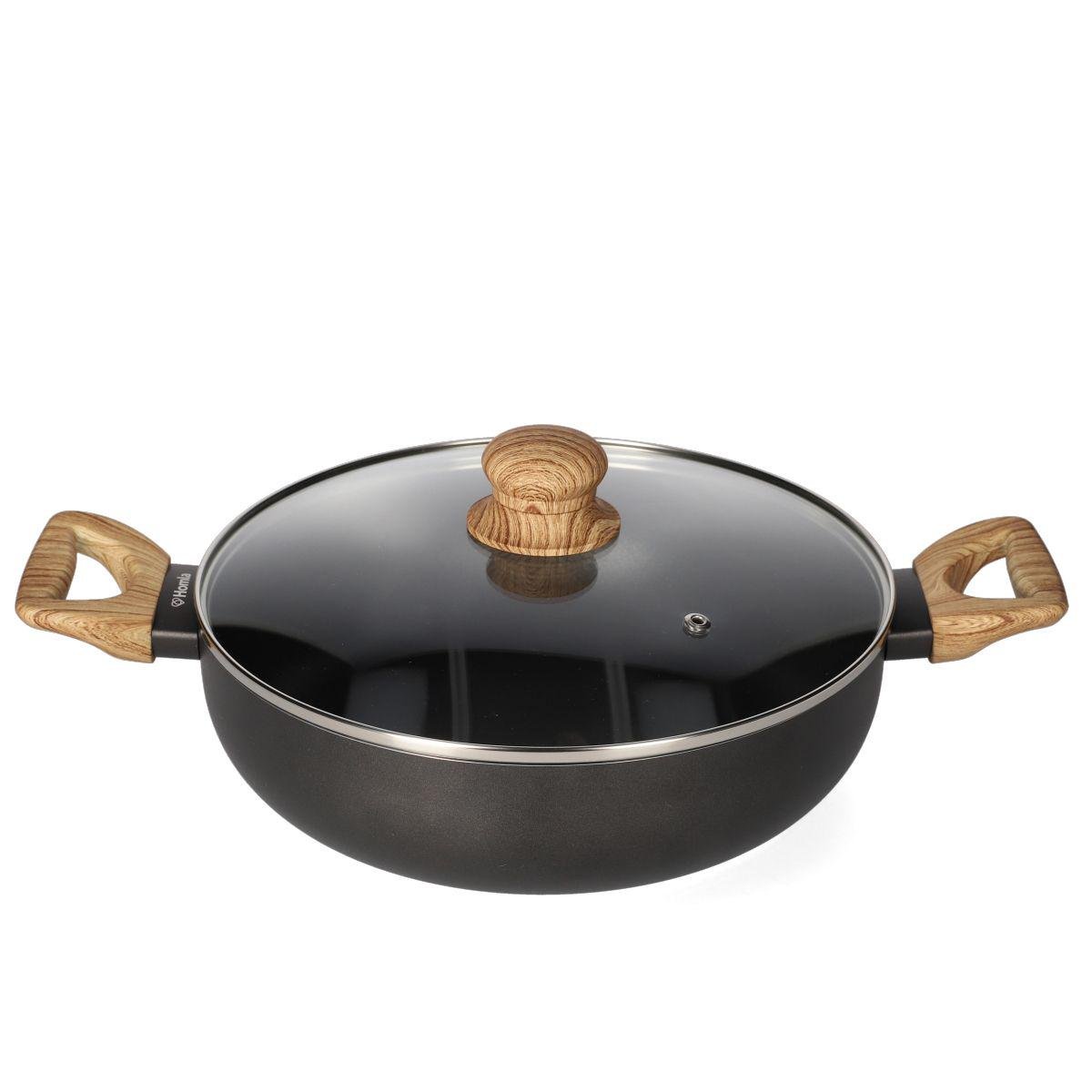 Сотейник с крышкой Homla ALBERO 26 см Черный (208123)
