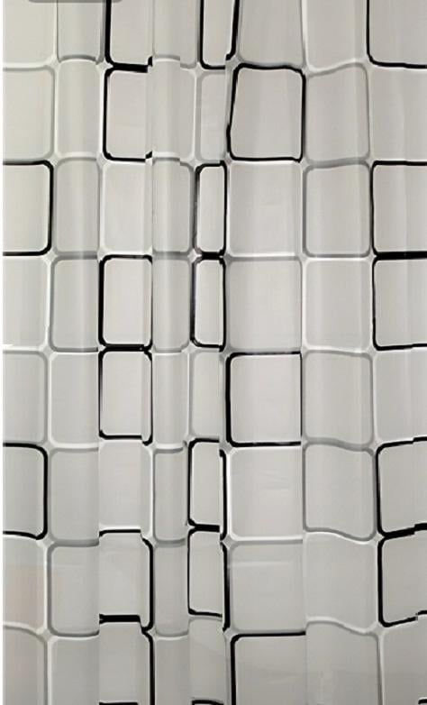 Штора для ванної кімнати De Ducha Peva 180x180 см з кільцями (Co-187)