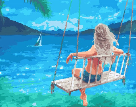 Картина по номерам Brushme Морские качели (GX24309) Картина по номерам Brushme Морские качели (GX24309)