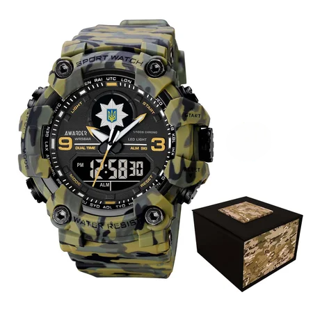 Наручные часы Awarder 001 Полиция Camo Green (361) Наручные часы Awarder 001 Полиция Camo Green (361)