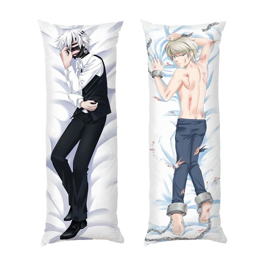 Подушка дакимакура Tokyo Ghoul Ken Kaneki 2 габардин 70х30 см (112329)