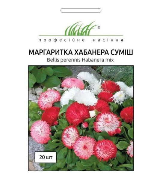 Семена Маргаритка Хабанера смесь Професійне насіння ТД Гекса-Украина 02-03-013 20 шт. (IR002836)