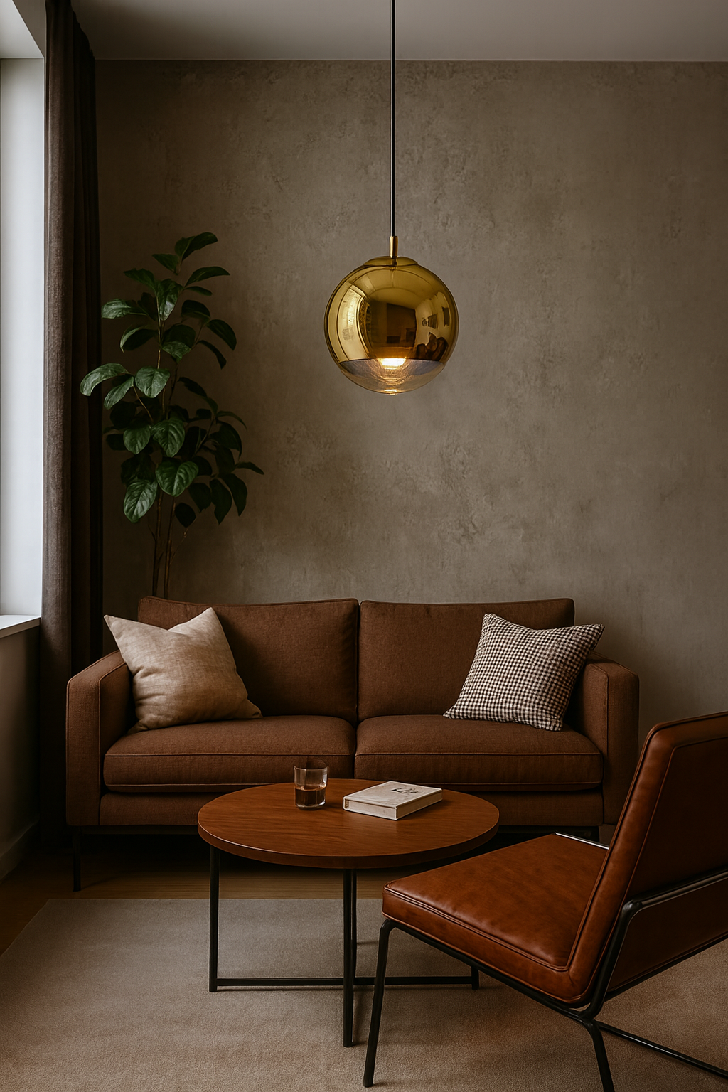 Подвесной светильник с золотистым напылением D20 (AA320 GD D20)