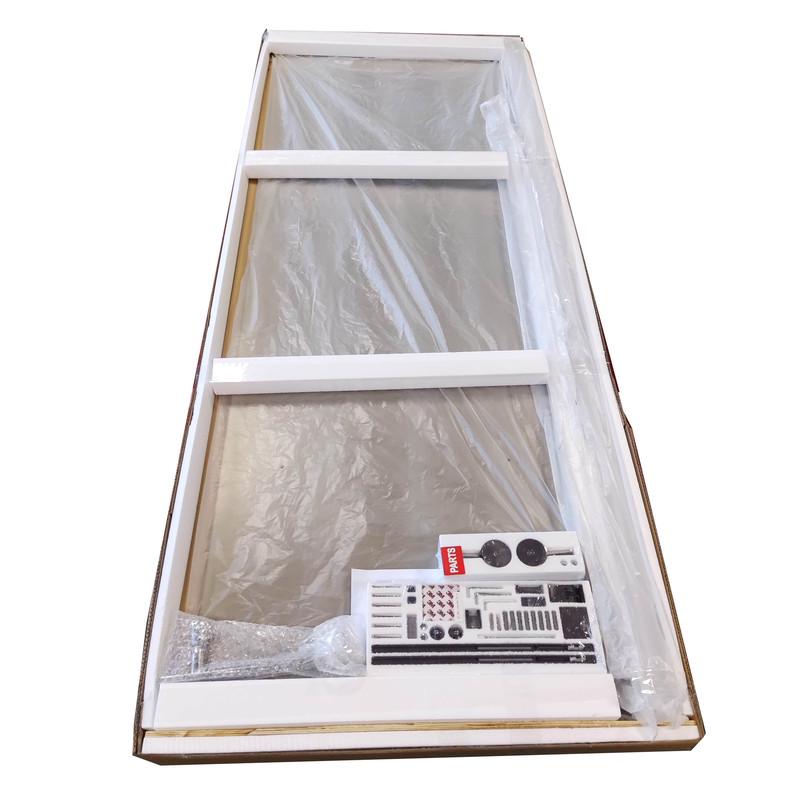 Душевая дверь в нишу KOER SR SD01-140x200-TR-01 прозрачное стекло Easy Clean 8 мм Хром (KR5380) - фото 7