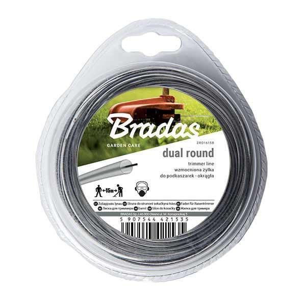 Леска для триммера Bradas Ripper Dual Круг 2,4 мм 15 м (ZRO2415B) Леска для триммера Bradas Ripper Dual Круг 2,4 мм 15 м (ZRO2415B)