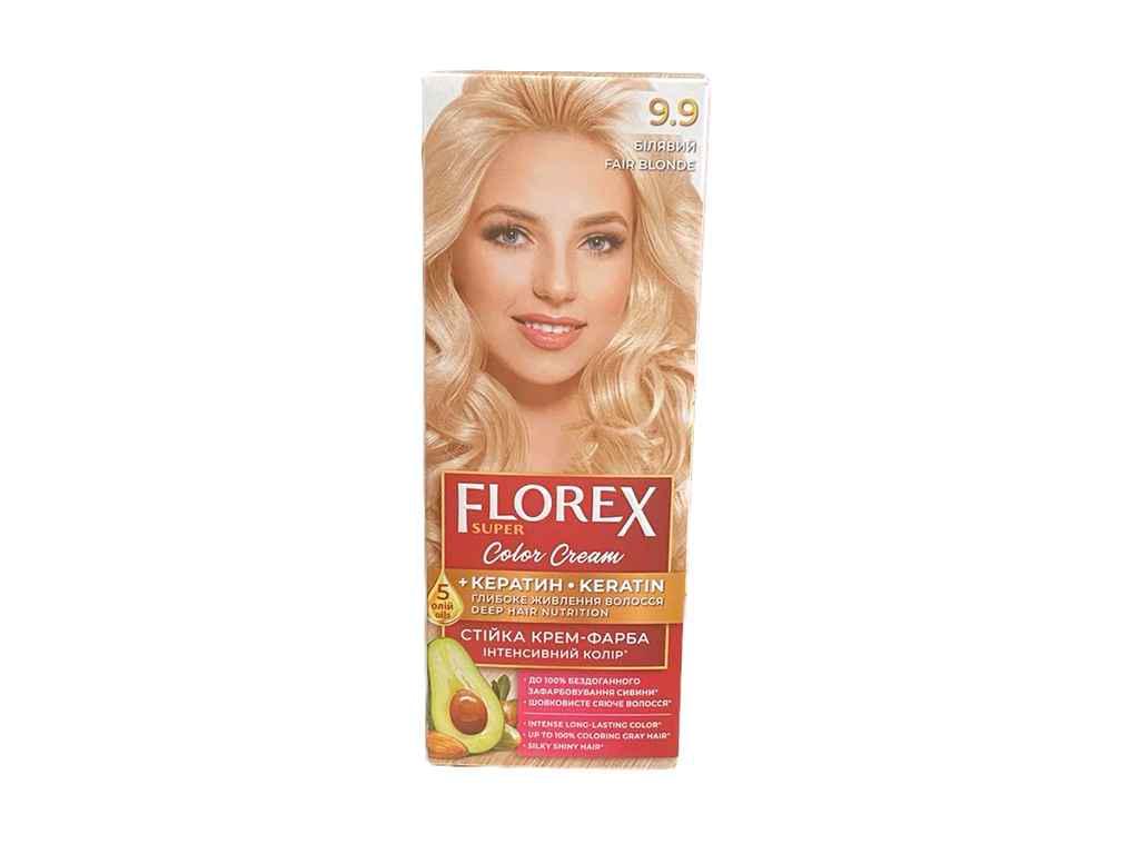 Крем-краска для волос Florex Кератин 9.9 Белокурый (904010)