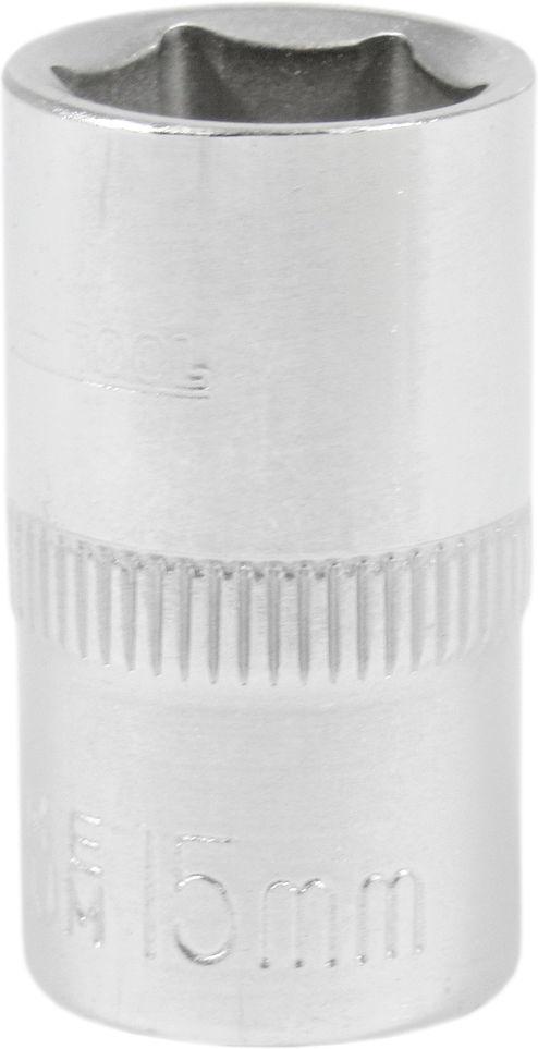 Головка торцевая низкая шестигранная Intertool 1/2 15 мм Хром ванадиум (ET-0015)