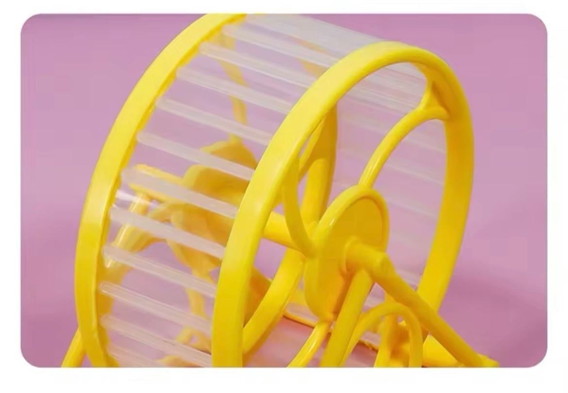 Колесо тренажер для хом'яків 14 см Yellow (29875638) - фото 3