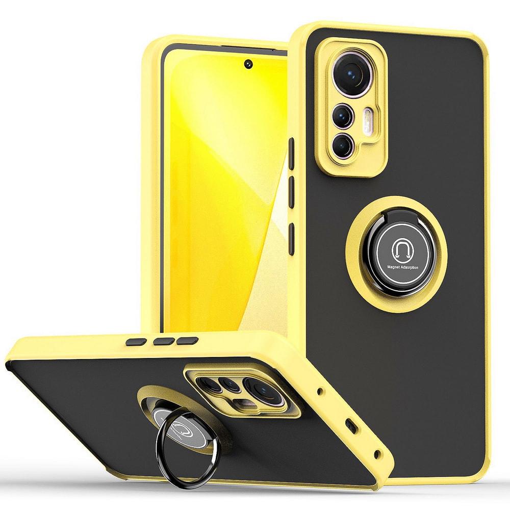 Захисний чохол MatteLuxe Xiaomi 12 Lite (з кільцем) Yellow (34106-0A)